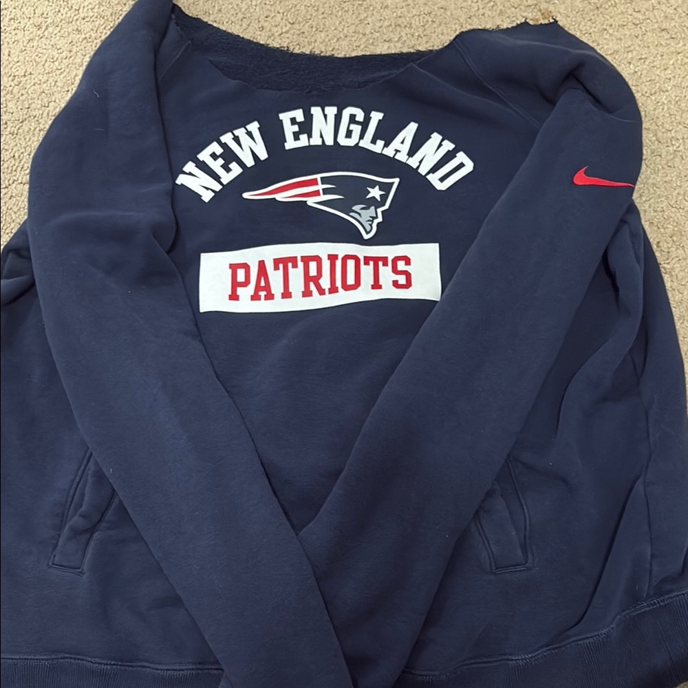 New England Patriots Navy Sweatshirt